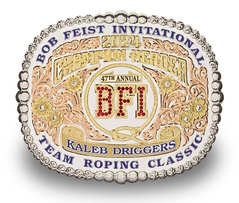 BFI Team Roping Classic Trophy Buckle