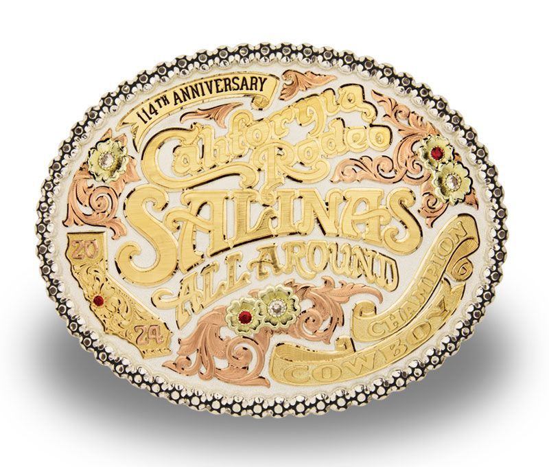 California Rodeo Salinas All Around Cowboy Trophy Buckle