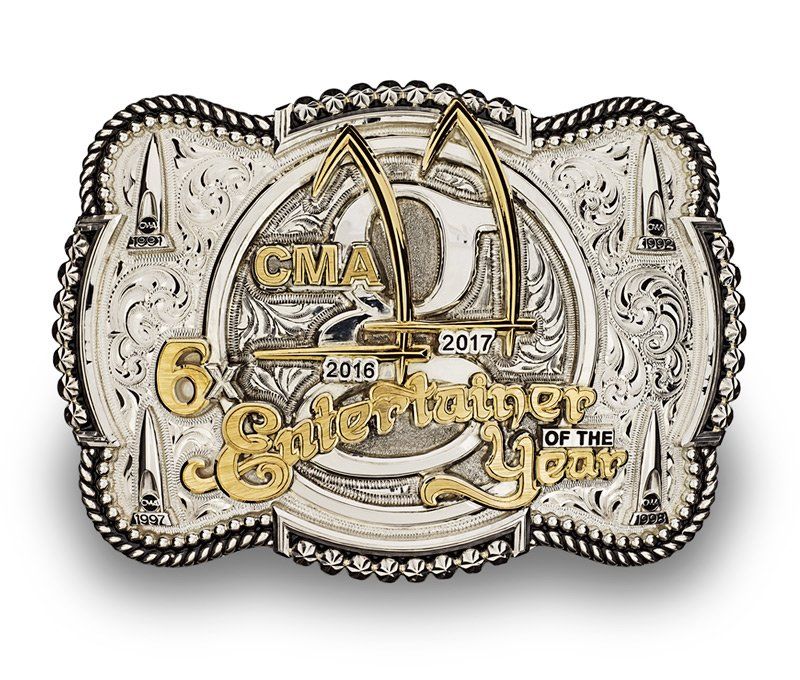 Garth Brooks CMA 6x Entertainer of the Year Buckle