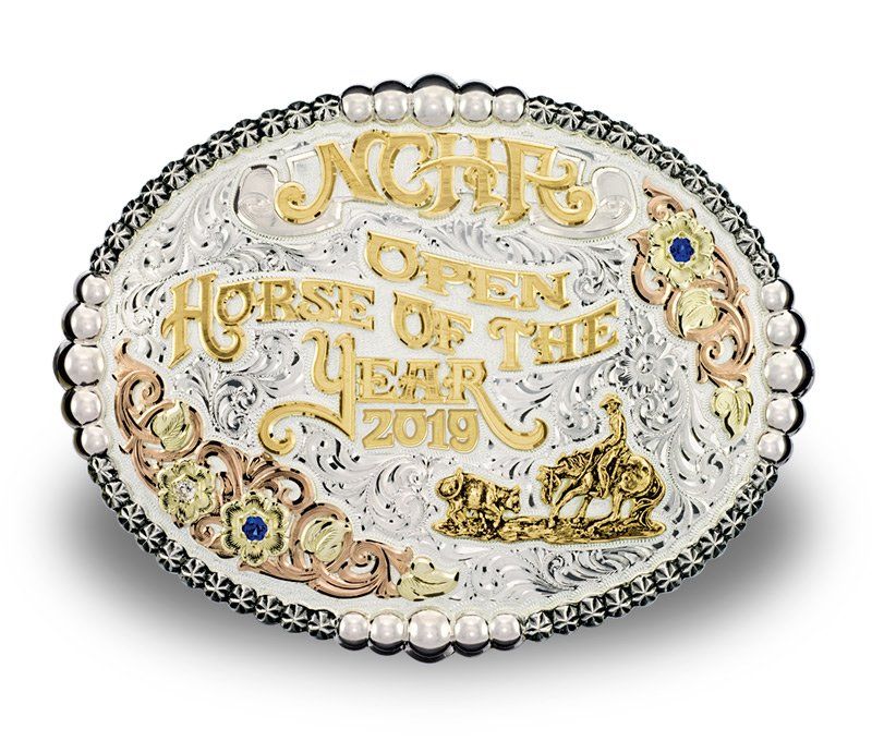 NCHA Open Horse of the Year Award Buckle