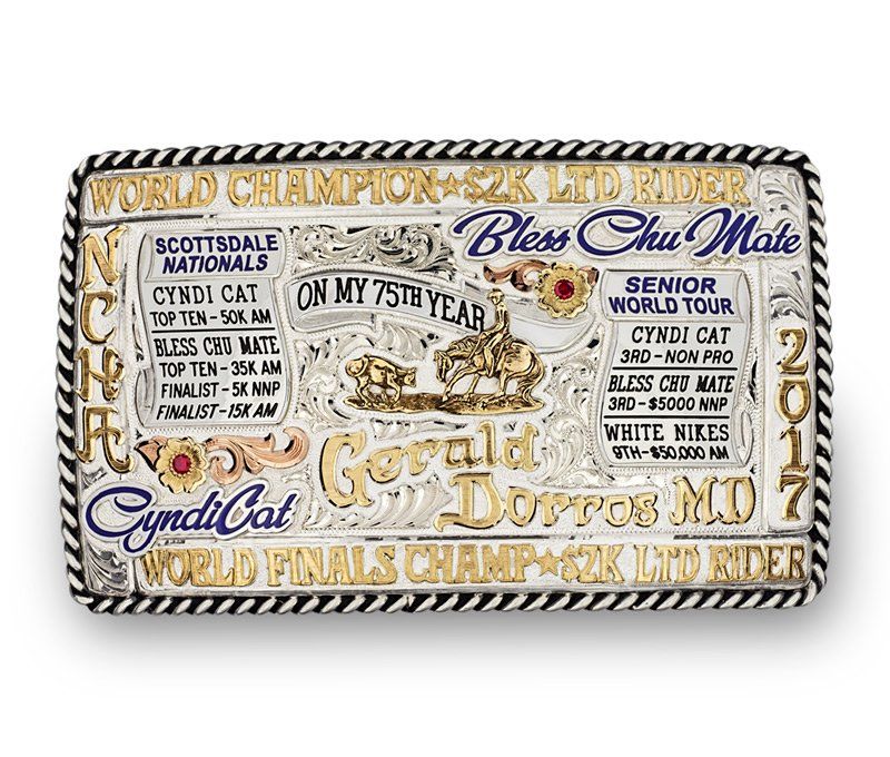 NCHA Gerald Dorros MD Trophy Buckle