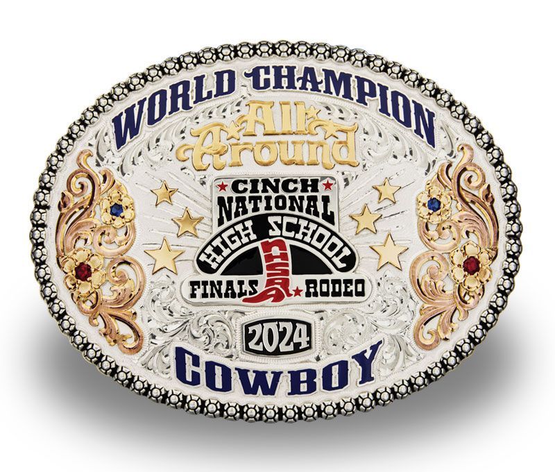 NHSFR All Around Champion Cowboy Trophy Buckle