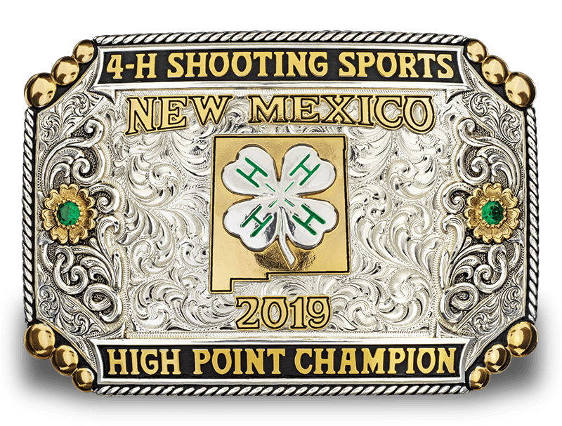 4-H Shooting Sports New Mexico High Point Champion Award Buckle