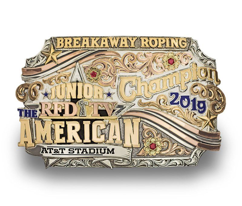 Junior American Breakaway Champion Trophy Buckle