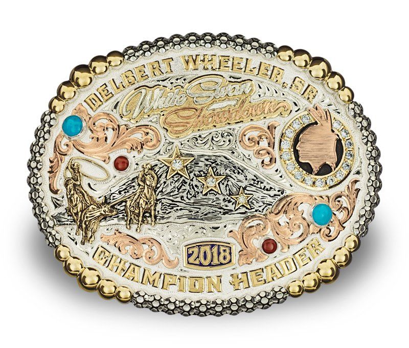 Delbert Wheeler Sr White Swan Showdown Trophy Buckle