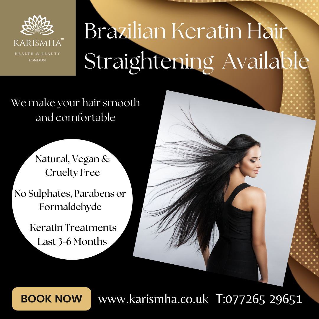 Brazilian Hair Straightening Keratin Offer.Book A Keratin Treatment & Receive a Complimentary Hair Mask Worth-£25!!