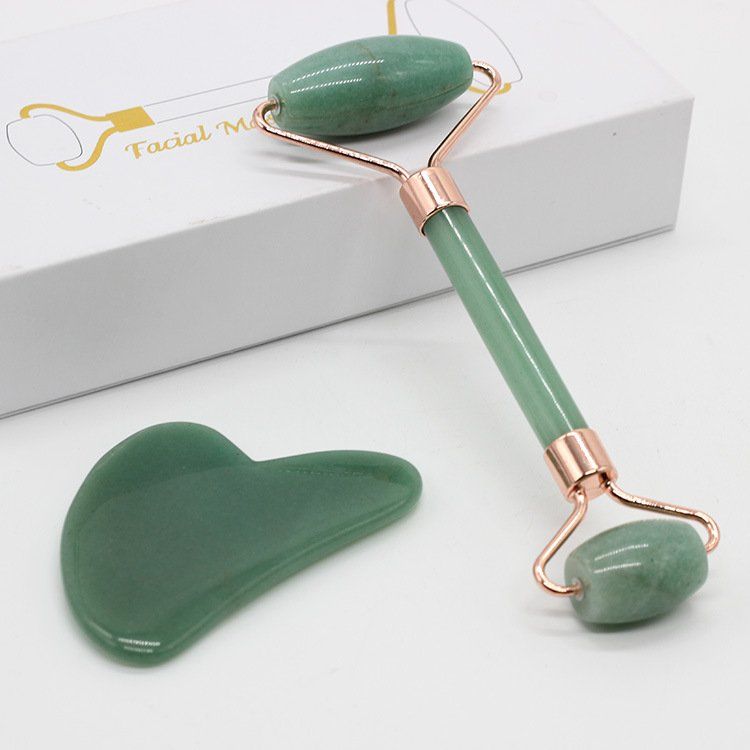 Jade Facial Roller & Gua Sha Gift Set