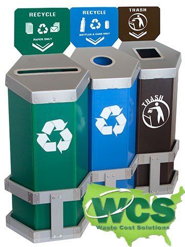 Corrugated Trash Cans For Campsites