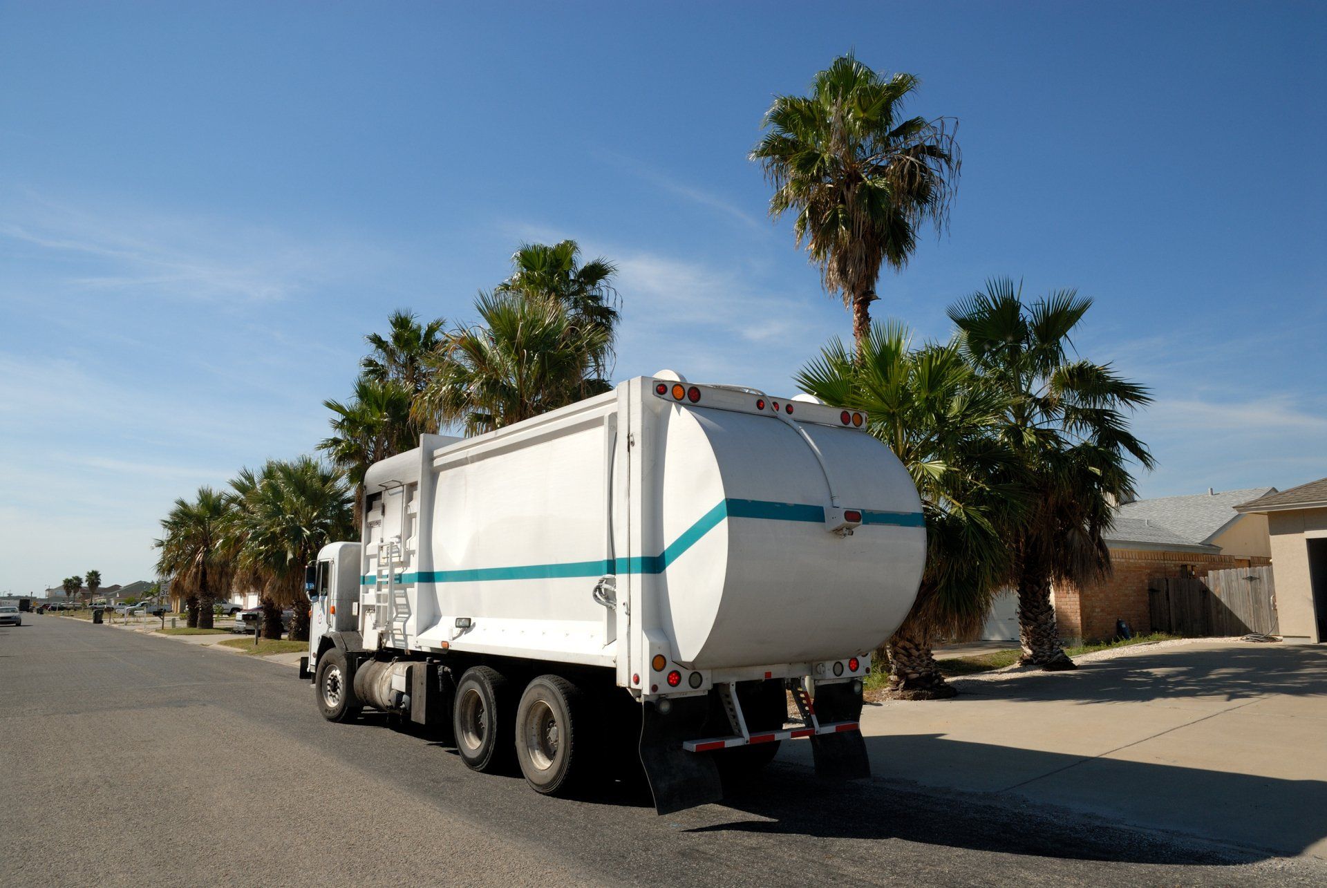 White Garbage Truck — Boca Raton, FL — Waste Cost Solutions