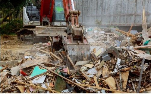 demolition waste hub