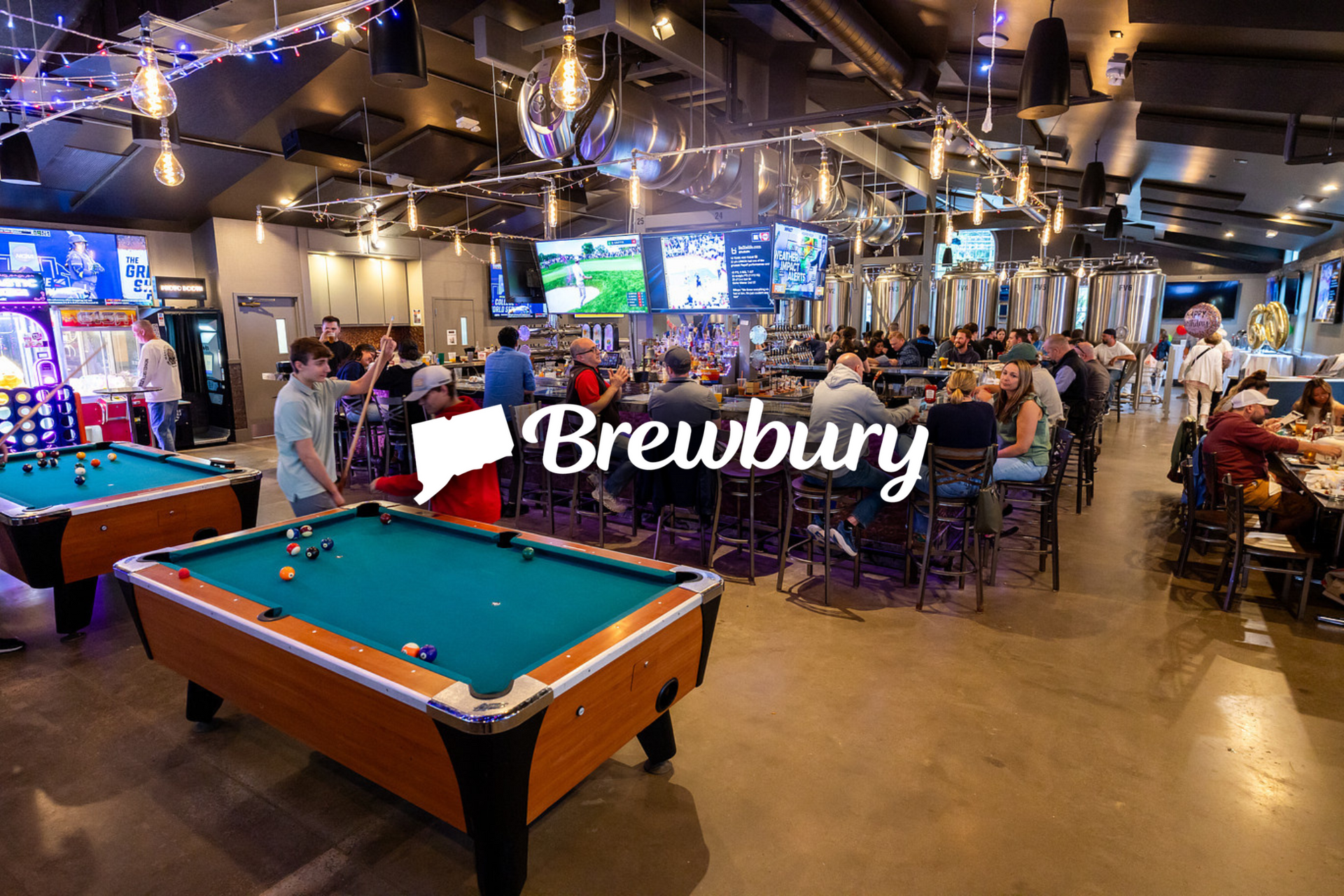 The bar at Brewbury