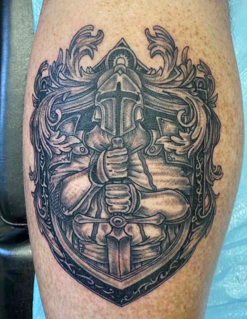 A knight tattoo