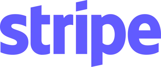 Stripe logo in purple lowercase letters on a white background