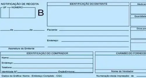 Blue special prescription model in Brazil Blue special prescription model in Brazil for benzodiazepines and other anxiety medications