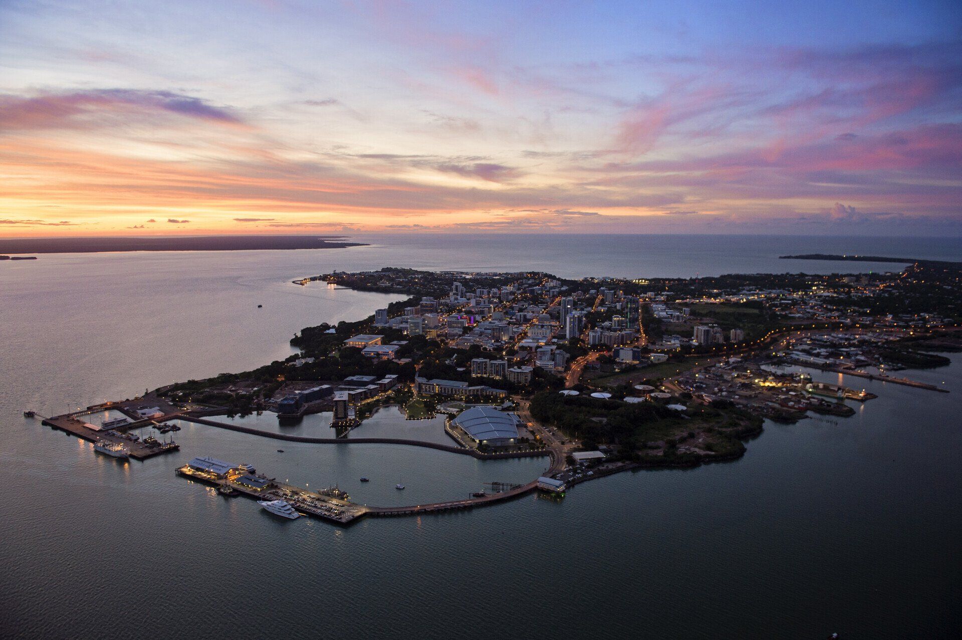 Darwin Waterfront aerial view
