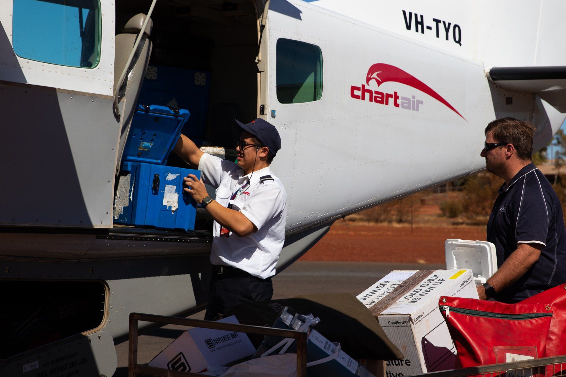 Chartair Mail Plane in Warburton