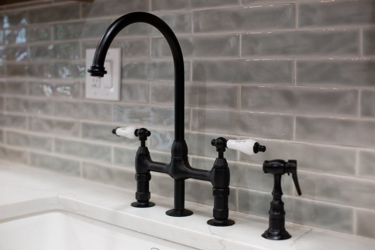 Textured Subway Tile Backsplash