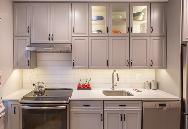 Painted Stone Waypoint Cabinetry