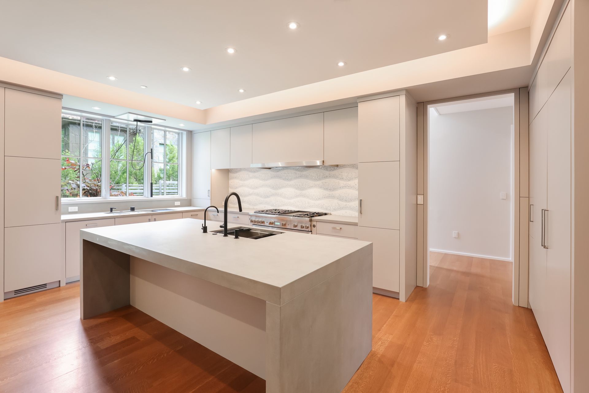 Boost Grey Hammered Large Format Porcelain Countertop