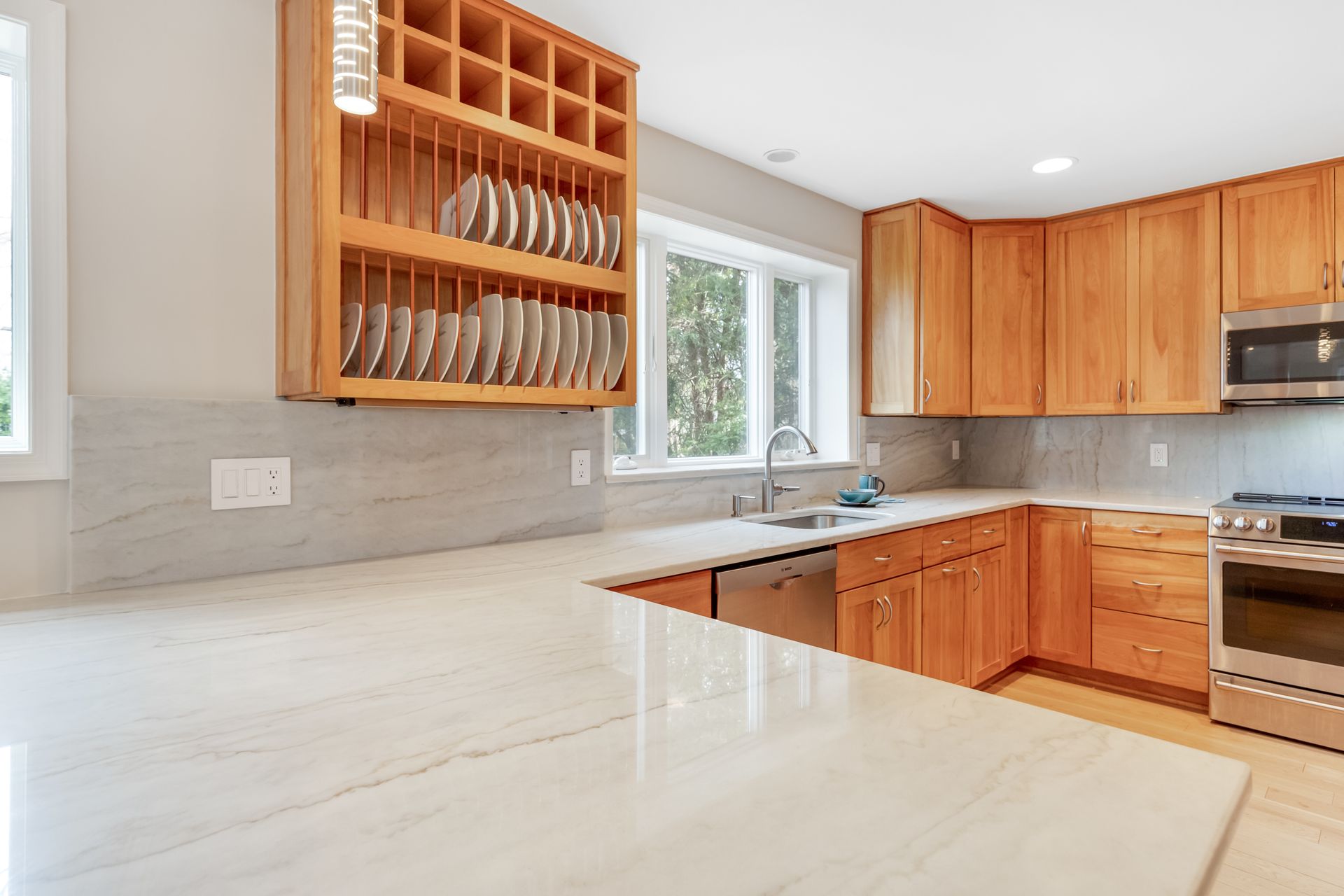 Antarctic Granite Countertop and Highback