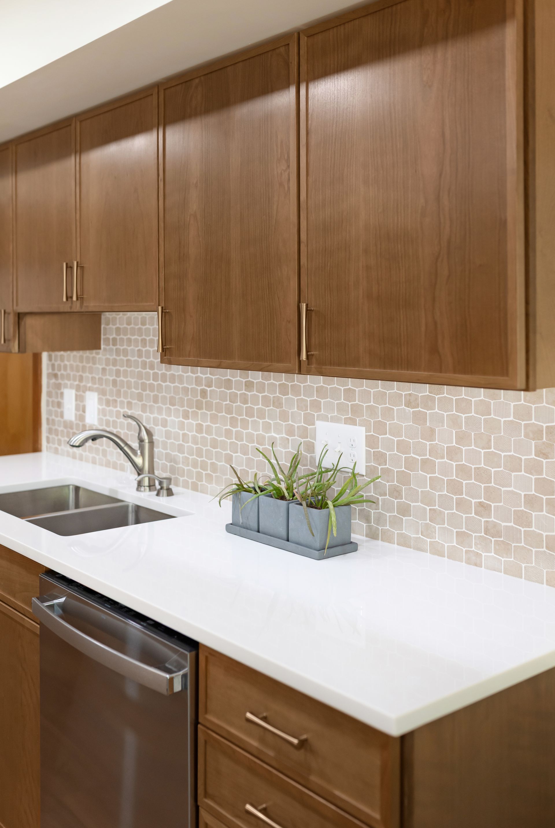 Waypoint Cabinetry in Cherry Amber 