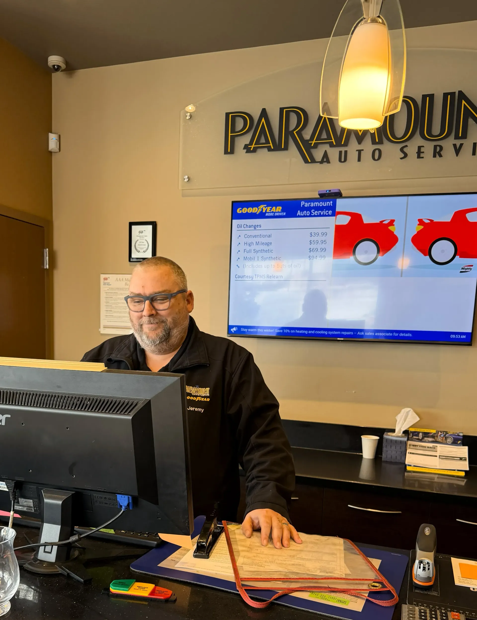 Shop Reception | Paramount Auto Service