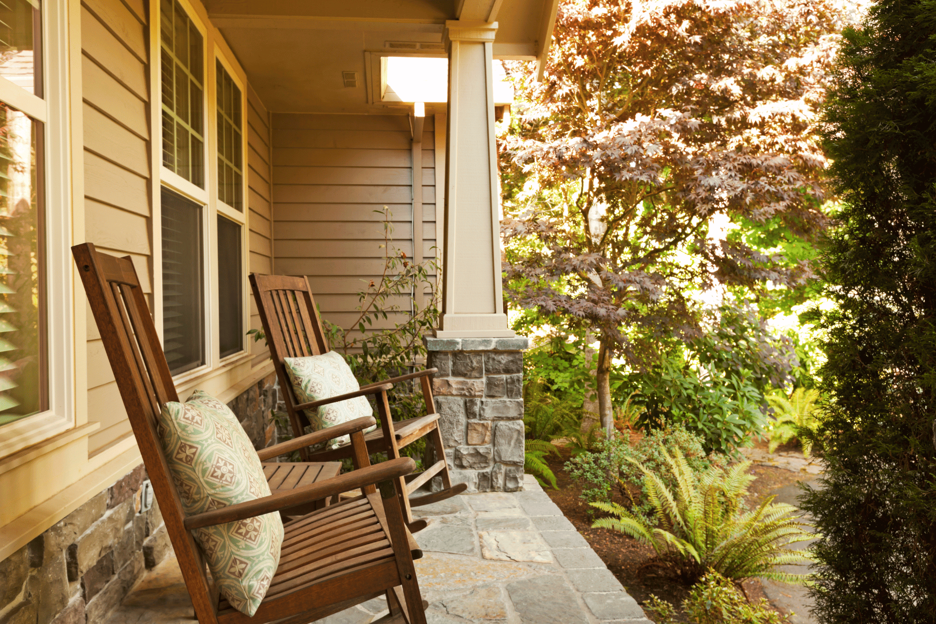 comfortable porch