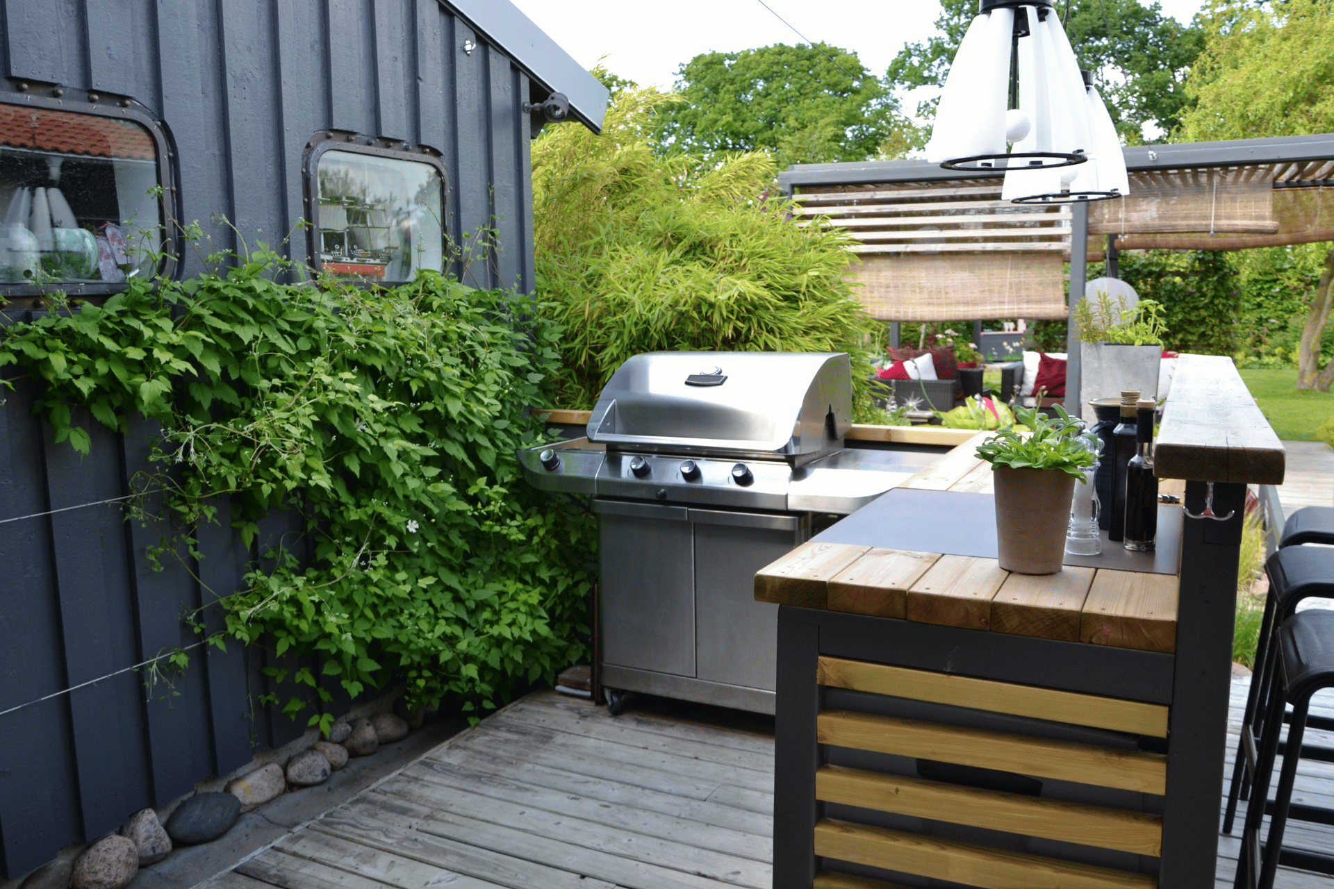 outdoor kitchen cabinets photo - duval deck experts