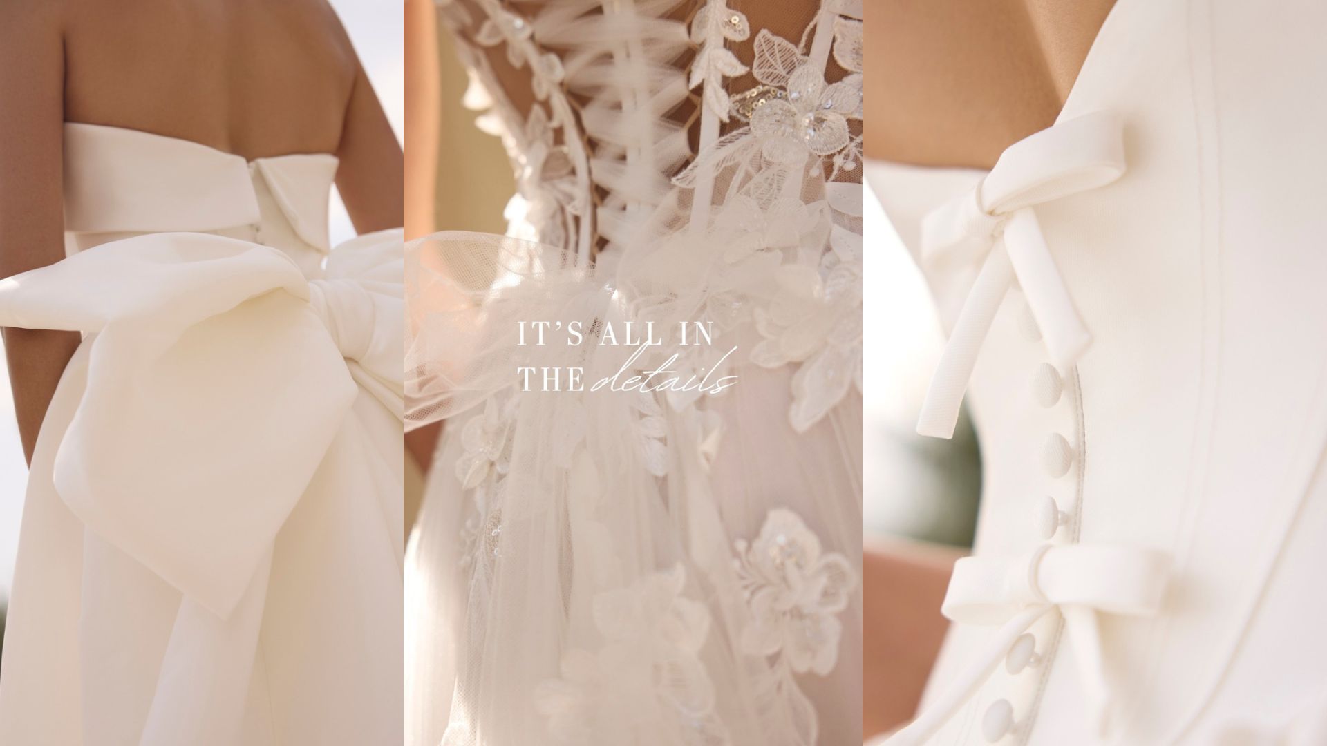 Creare nel tuo Abito da Sposa un fiocco lascerà vedere il tuo lato romantico