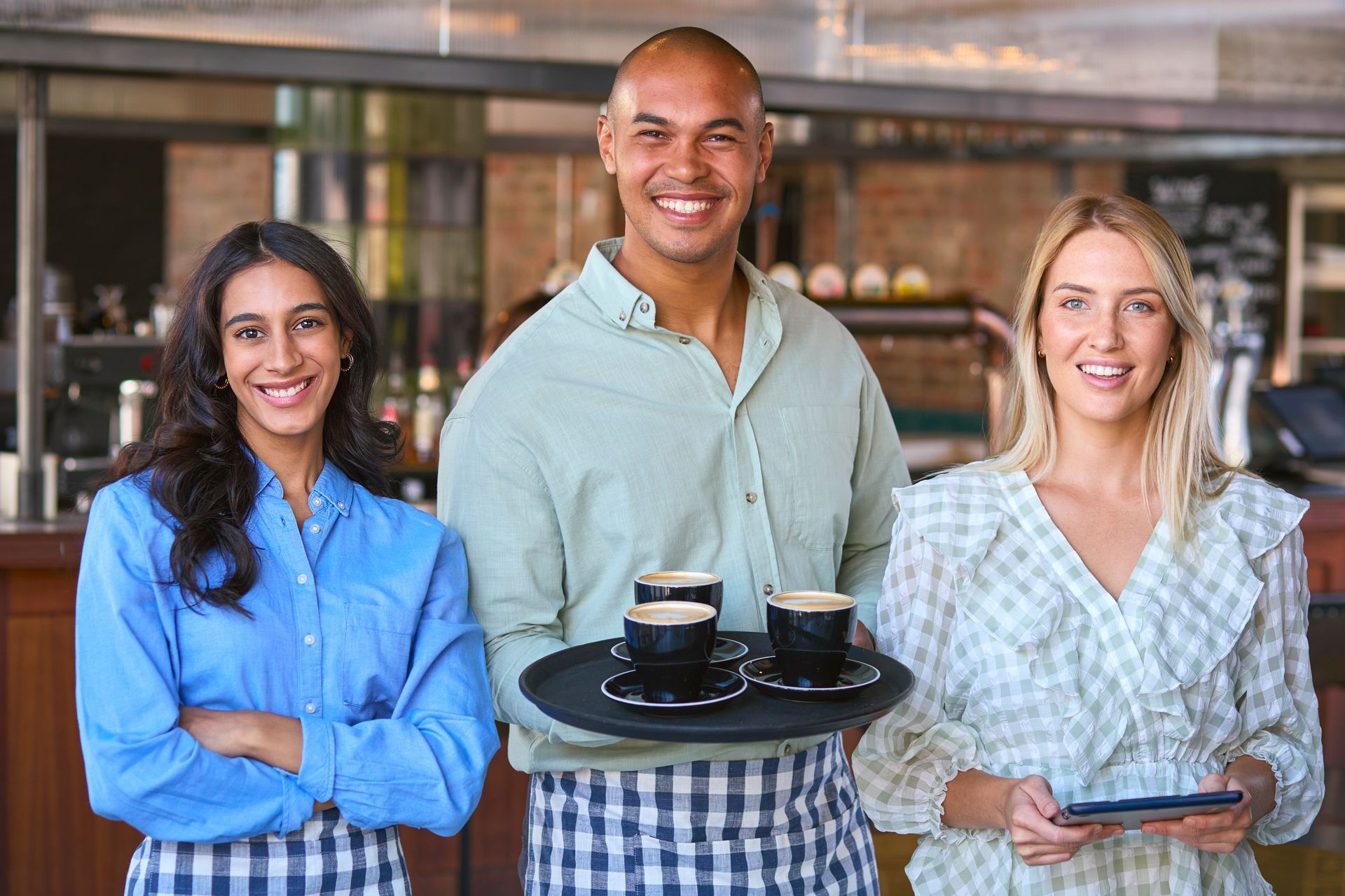 A group of people are sitting around a table looking at a laptop computer.