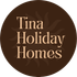 The logo for tina holiday homes koh chang has a sun on it.