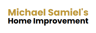 Michael Samiel's Home Improvement logo in gold and black text on a white background.
