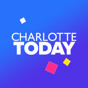 The logo for charlotte today is on a blue background.