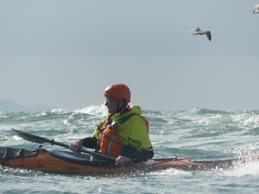 Sinclair in Angelsey Penrhyn Mawr tide race 2023