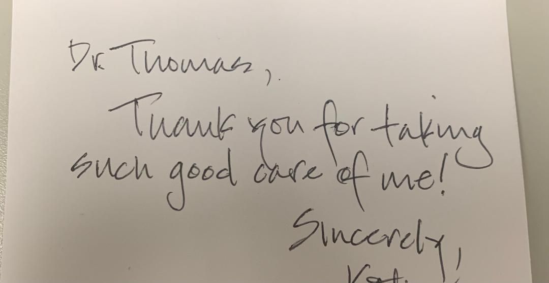 Handwritten Notes - Thomas and Anderegg