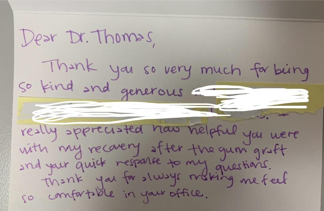 Handwritten Notes - Thomas and Anderegg