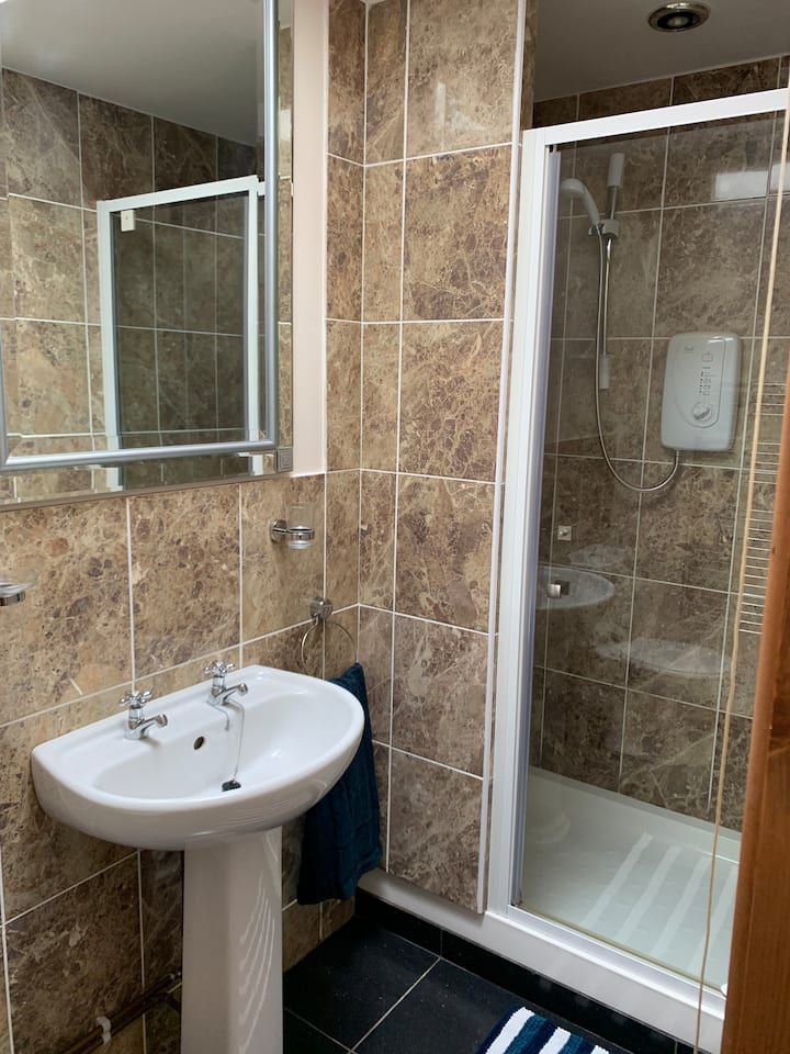 Bathroom with walk in shower