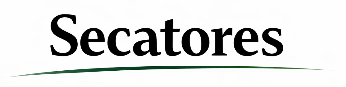 Secatores text with a green underline.