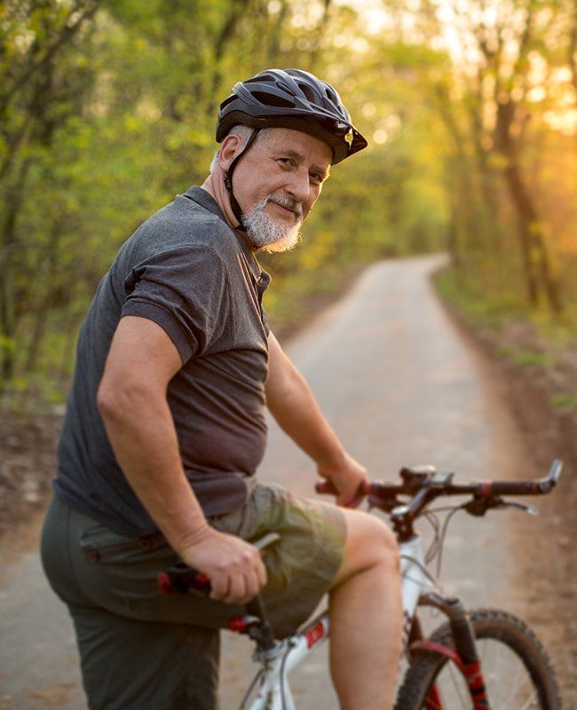 Senior Biking — Mundaring WA — Mundaring Physiotherapy Clinic