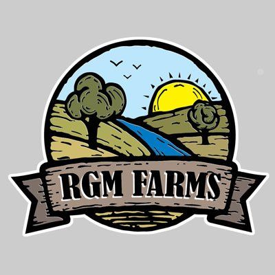 RGM Farms | White Arrow | Logo