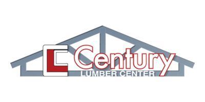 Century Lumber Center logo in red and gray with a stylized roof outline
