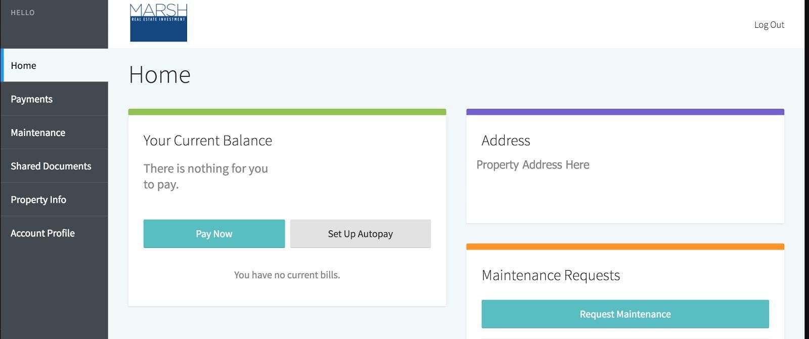 Marsh Tenant Portal Internal