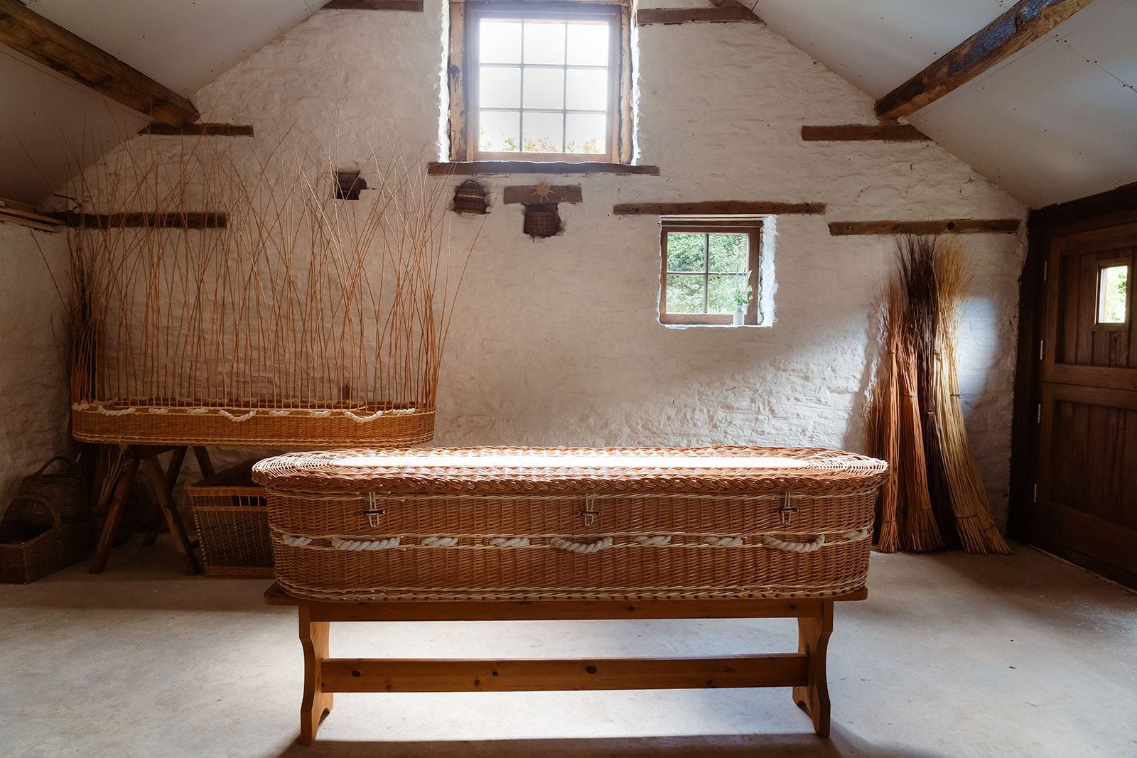 Willow coffins have become a popular choice for both burial and cremation.