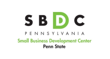 The logo for pennsylvania small business development center penn state