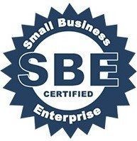 It is a small business enterprise certified logo.