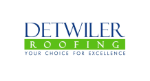 A logo for detwiler roofing your choice for excellence