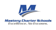 The logo for mastery charter schools excellence , no excuses.
