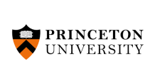 The logo for princeton university has a shield on it.