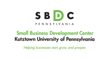 The logo for the small business development center kutztown university of pennsylvania