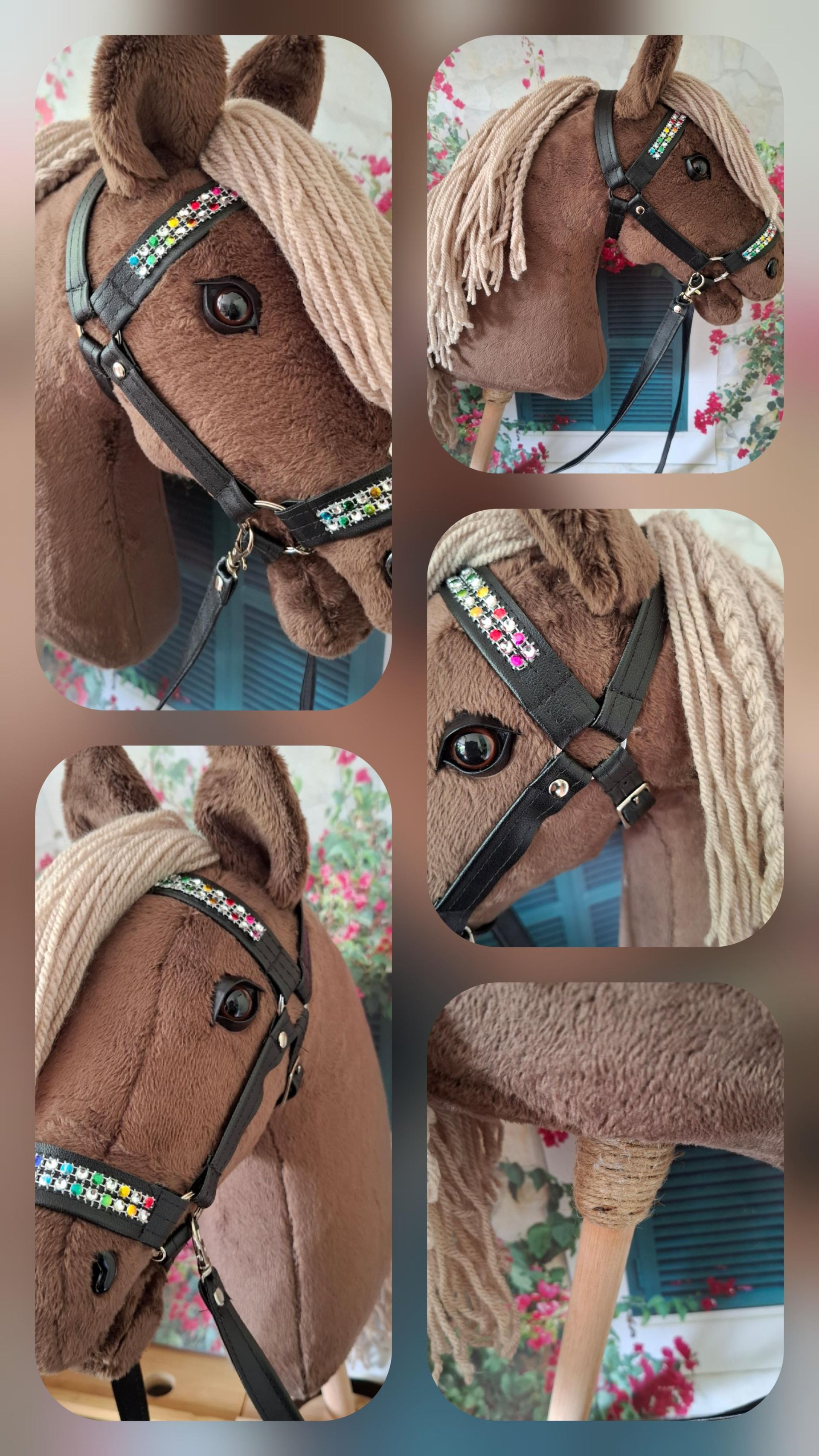 Zachte, iets harige lieve Hobbyhorse